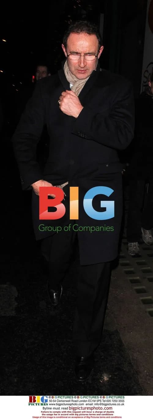 Aston Villa Manager Martin O'Neill at Groucho Club