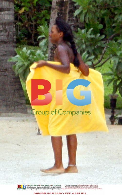 Alexandra Burke and Ruth Lorenzo relax in Caribbean