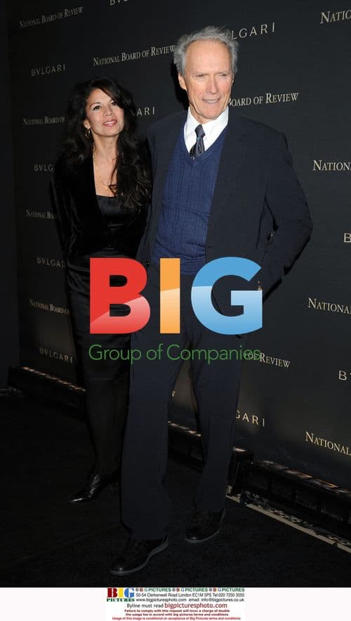 Clint Eastwood and wife Dina Ruiz at National Board of Review Awards