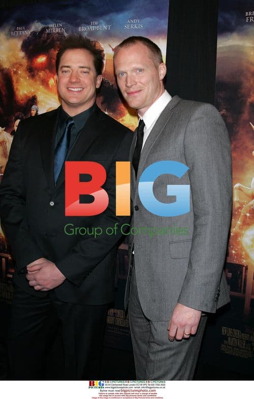 Brendan Fraser and Paul Bettany at "Inkheart" premiere