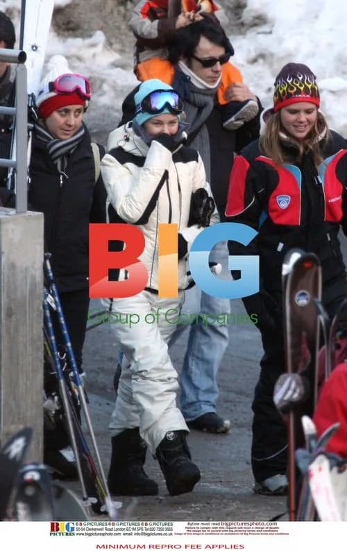 Kylie Minogue with Boyfriend in Alps