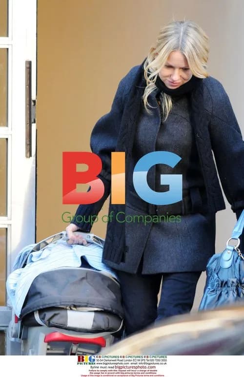 Naomi Watts Leaves Home with Newborn Son