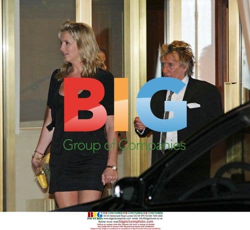 Ronnie Wood and girlfriend have dinner with celebrity friends