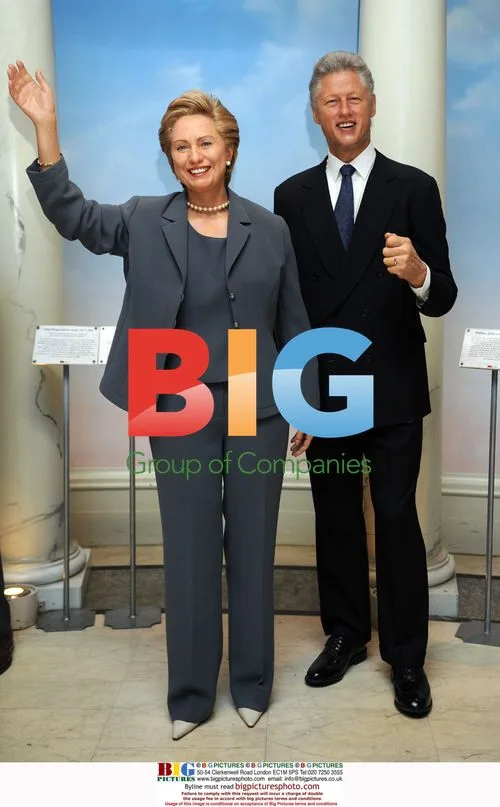 Hillary and Bill Clinton Wax Figures