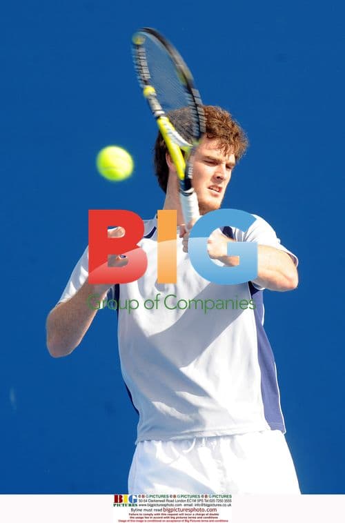 Jamie Murray Practices at Australian Open