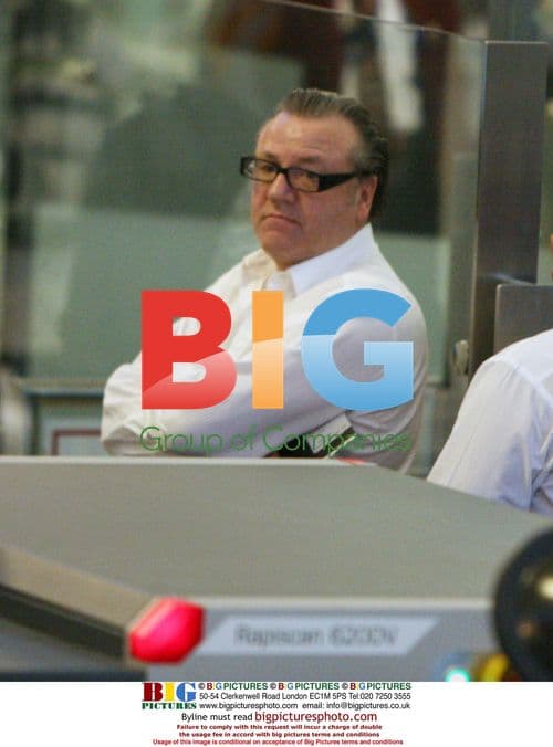 Ray Winstone at LAX Airport