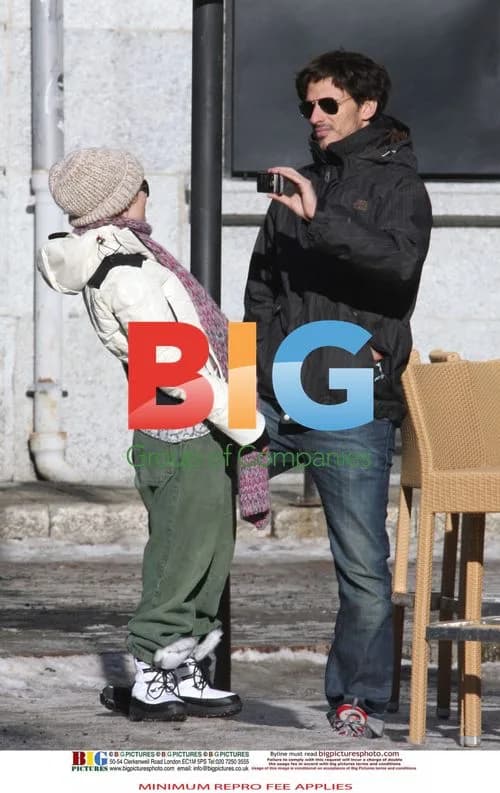 Kylie Minogue with boyfriend in Alps