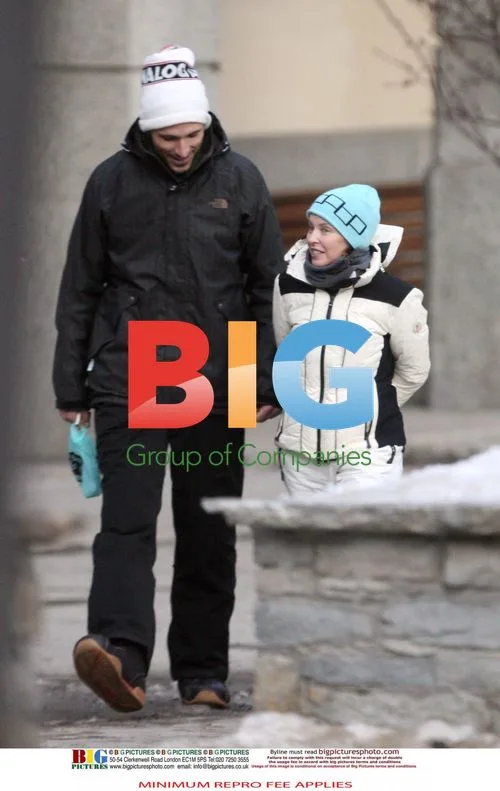 Kylie Minogue and Andres Velencoso in the French Alps