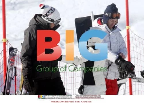 Kylie Minogue with boyfriend in French Alps