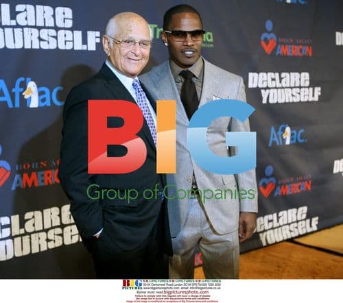 Norman Lear and Jamie Foxx at Declare Yourself Event