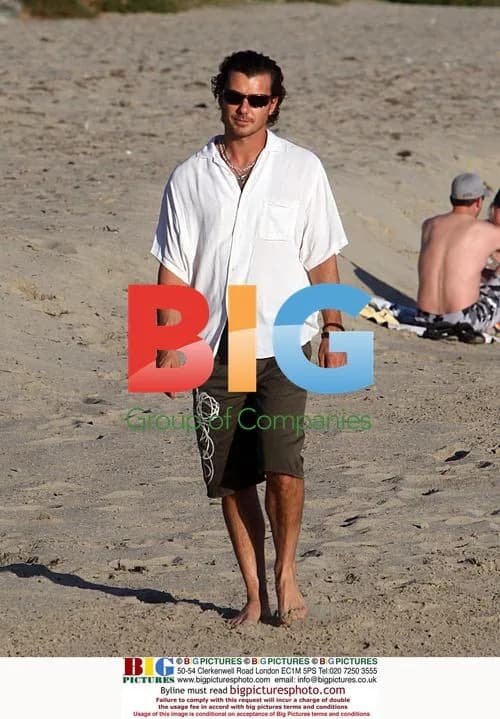 Gavin Rossdale with son Kingston in Malibu