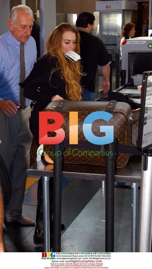 Lindsay Lohan at LAX Airport