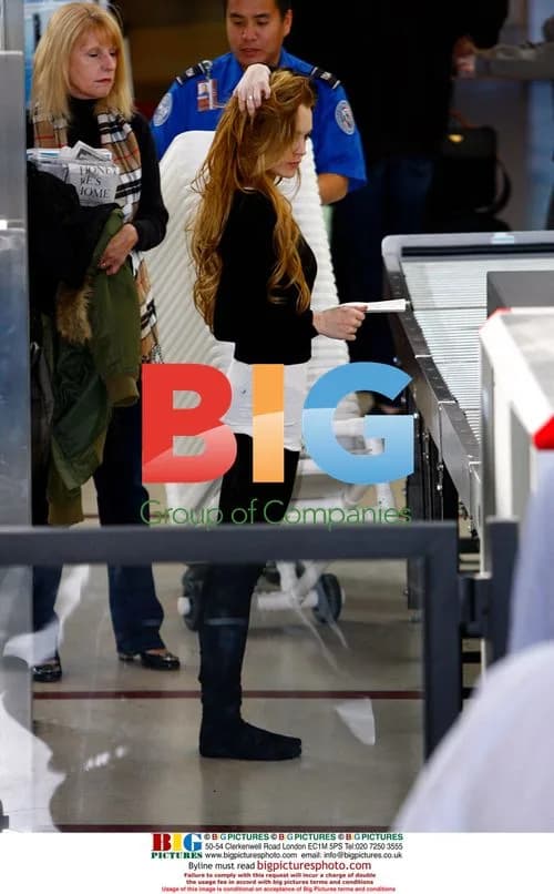 Lindsay Lohan at LAX airport