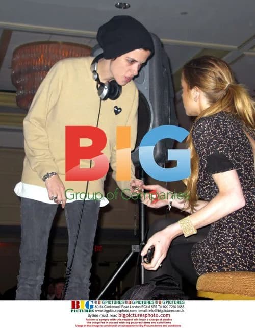 Lindsay Lohan and Samantha Ronson at Inauguration Event