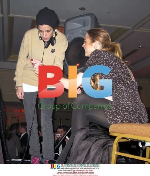 Lindsay Lohan and Samantha Ronson at Inauguration Event
