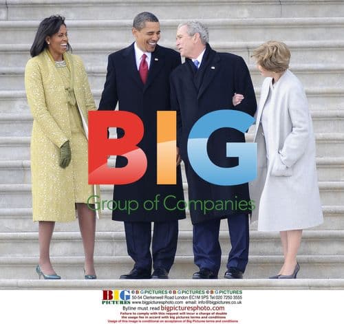 Obama, Bush, Cheney at inauguration