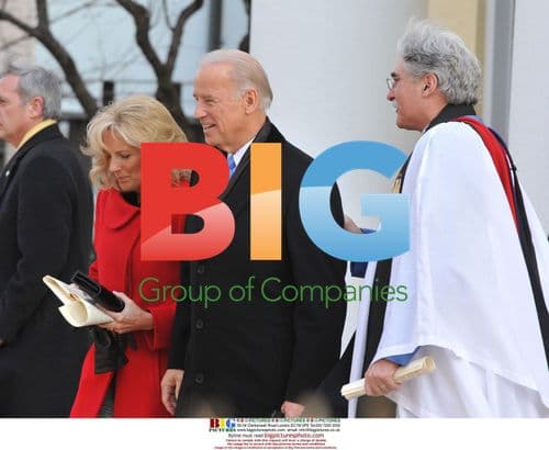 Biden Departs for Church Service