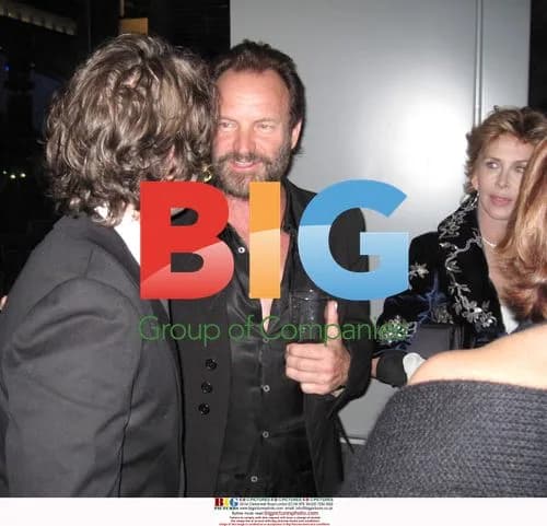 Josh Groban, Sting and Trudie Styler at Huffington Post event