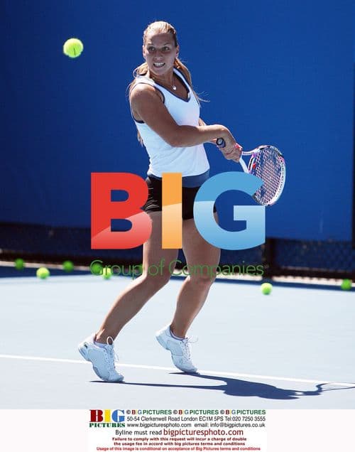 Dominika Cibulkova at Australian Open Practice
