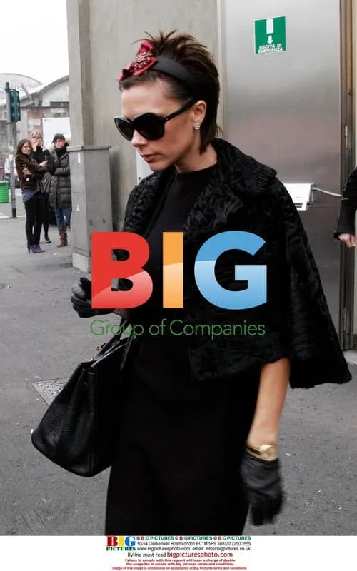 Victoria Beckham leaves Milan showroom