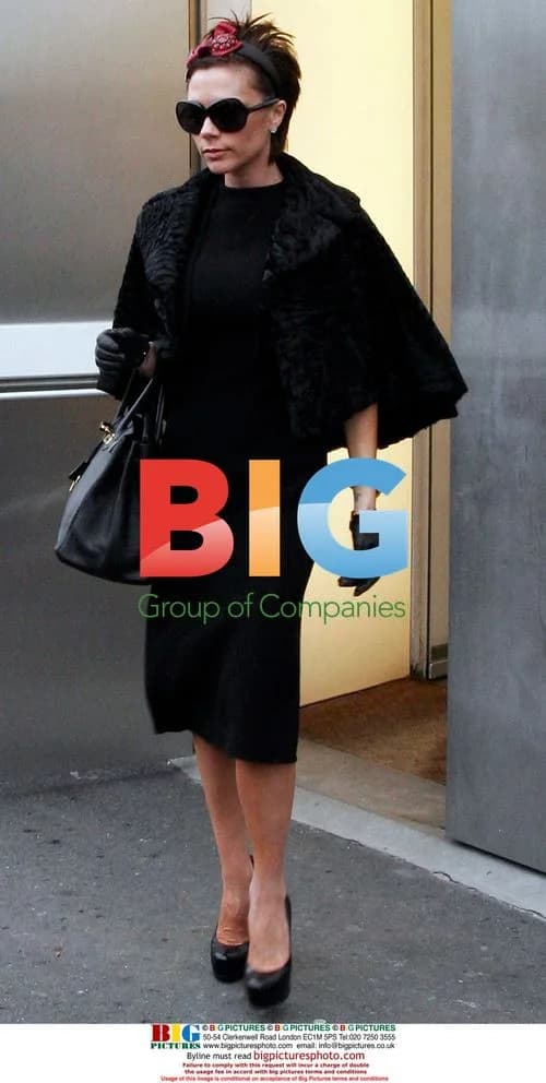 Victoria Beckham leaves Milan showroom
