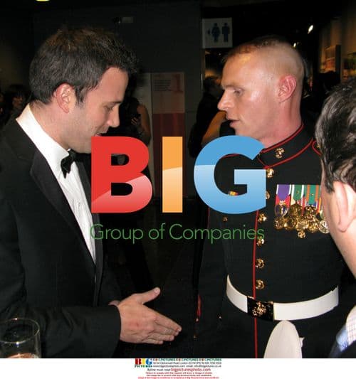 Ben Affleck meets military official