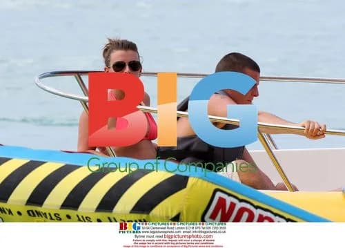 Coleen Rooney on Caribbean Beach
