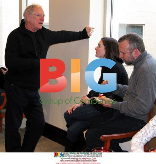 Barry Levinson, Anne Hathaway at Obama Inauguration Brunch