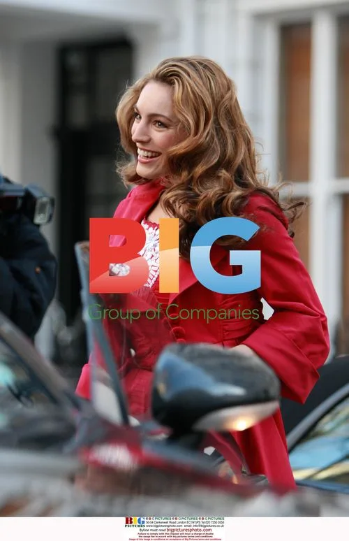 Kelly Brook steps out in red outfit
