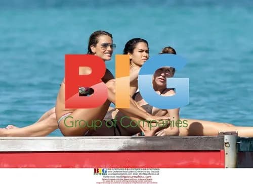 Alessandra Ambrosio swims in St. Barthelemy