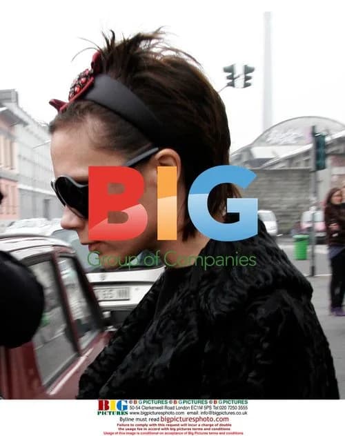 Victoria Beckham leaving Milan showroom