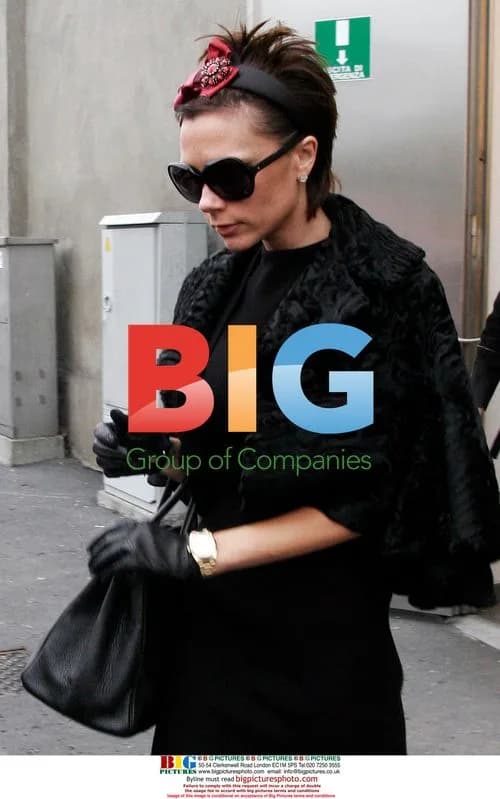 Victoria Beckham seen leaving Milan showroom