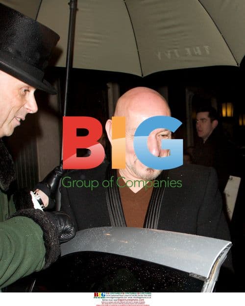 Ben Kingsley leaving The Ivy, London