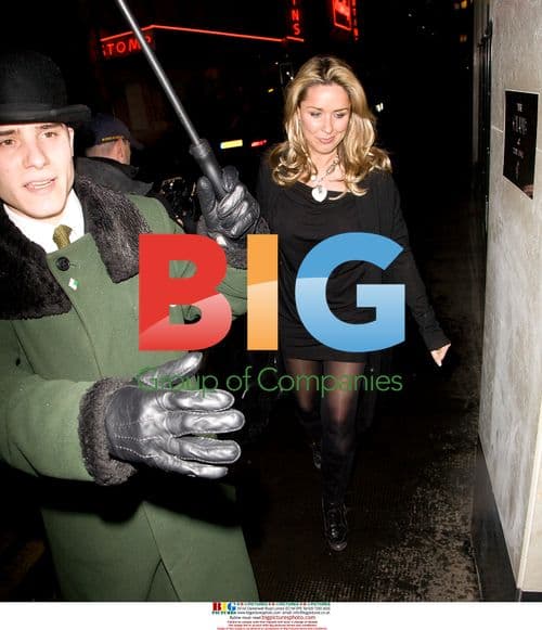 Claire Sweeney leaving the Ivy Restaurant