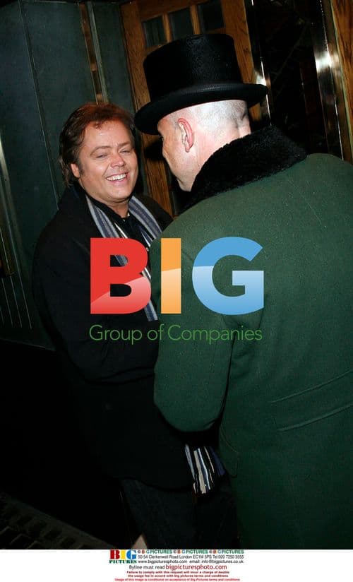 Jimmy Osmond leaving The Ivy, London