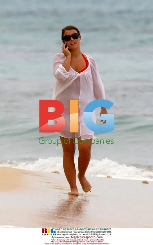 Coleen Rooney on Caribbean Beach