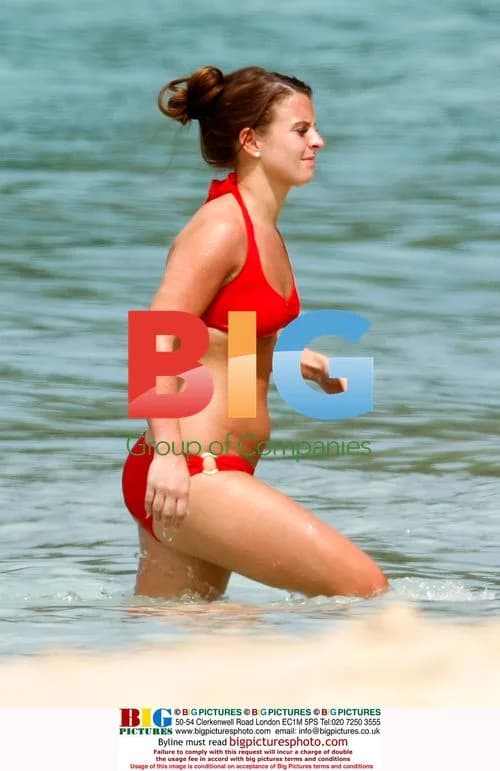 Coleen Rooney Enjoys Caribbean Vacation