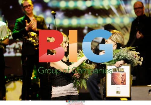 ABBA Members Fltskog and Lyngstad at Rockbjrnen Gala