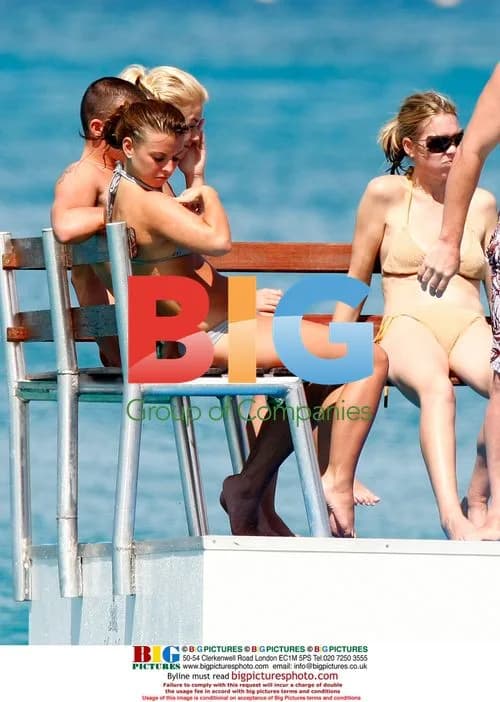 Coleen Rooney on Caribbean Beach