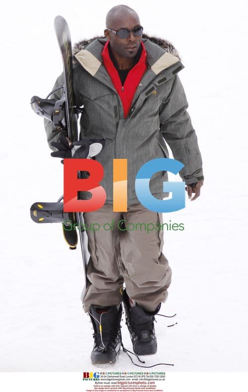 Jimmy Jean Louis snowboarding at Alpe d'Huez film fest