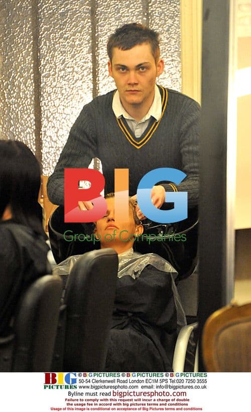 Kerry Katona Has Hair Done in Liverpool