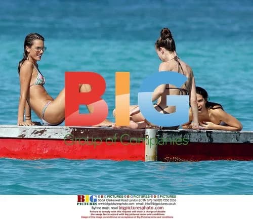 Alessandra Ambrosio swims in Saint Barthelemy