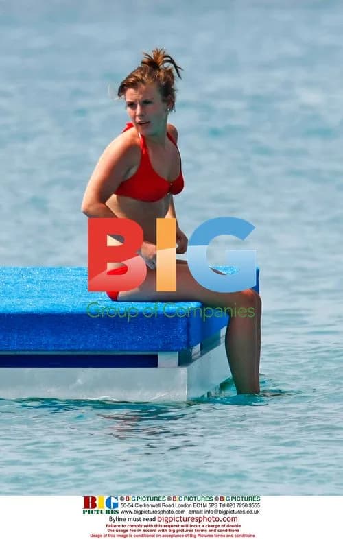 Coleen Rooney on Caribbean Beach