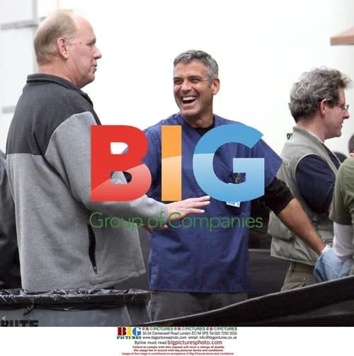 George Clooney on the set of E.R.