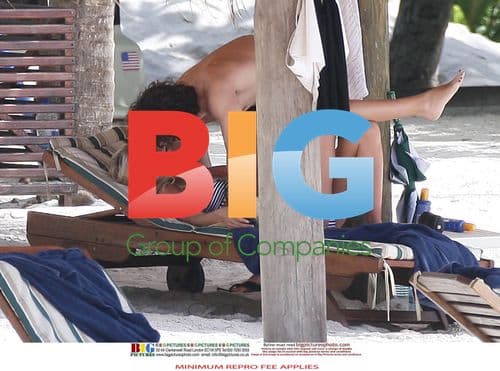 Denise Van Outen and Lee Mead on Caribbean Vacation