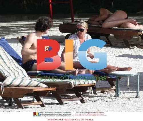 Denise Van Outen and Lee Mead on Caribbean Vacation