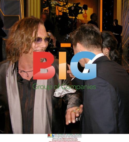 Mickey Rouke, Angelina Jolie and Brad Pitt at SAG Awards Party