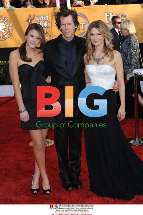 Kevin Bacon, Kyra Sedgwick and daughter at SAG Awards