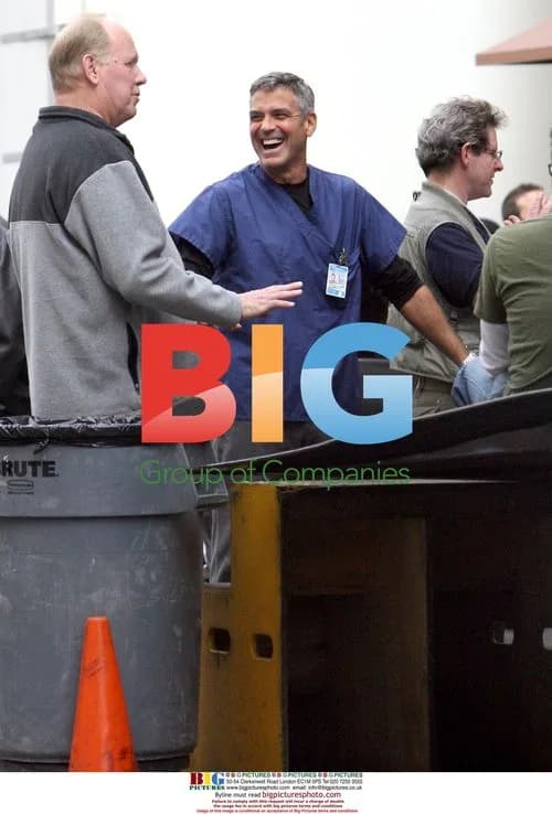 George Clooney on E.R. set
