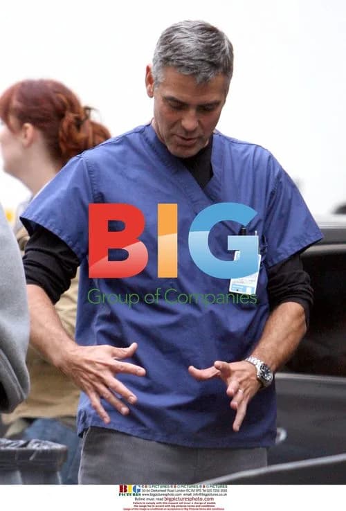 George Clooney on the set of E.R.